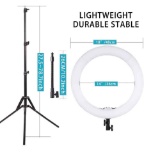 18inch 65W LED Makeup Ring Light with Mirror for Eyebrow Tattoo Light Lash Lamp Beauty Light Eyelash