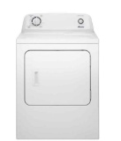 Amana - 6.5 Cu. Ft. Electric Dryer with Automatic Dryness Control - White