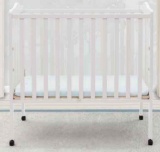 Delta Children Folding Portable Mini Baby Crib with 1.5-inch Mattress