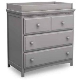 Delta Children 3 Drawer Dresser with Drawer Interlocks with Changing Top