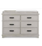 Simmons Kids Asher 6 Drawer Dresser with Changing Top