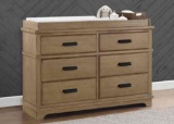 Simmons Kids Asher 6 Drawer Dresser with Changing Top