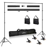 Lidlife Backdrop Stand,6.5 x 10ft Adjustable Photography Background Support System
