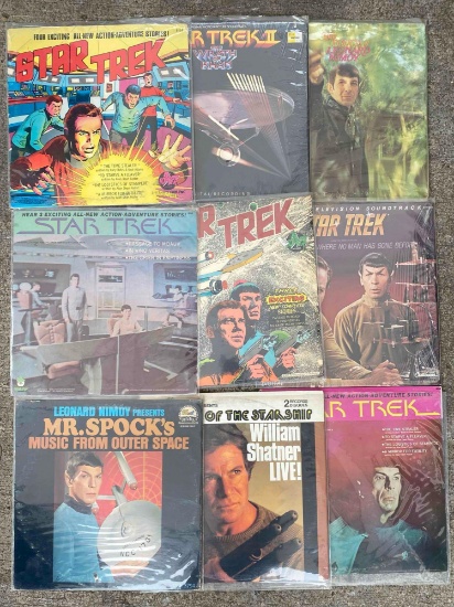 Lot of star trek vintage vinyl records