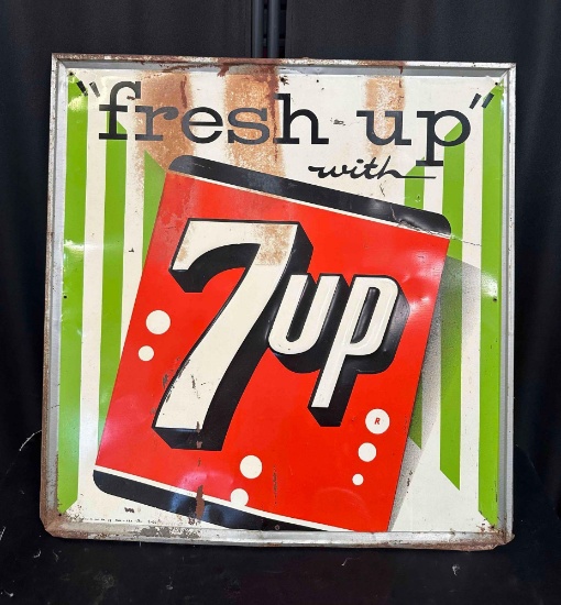 1950's Metal 7up Sign