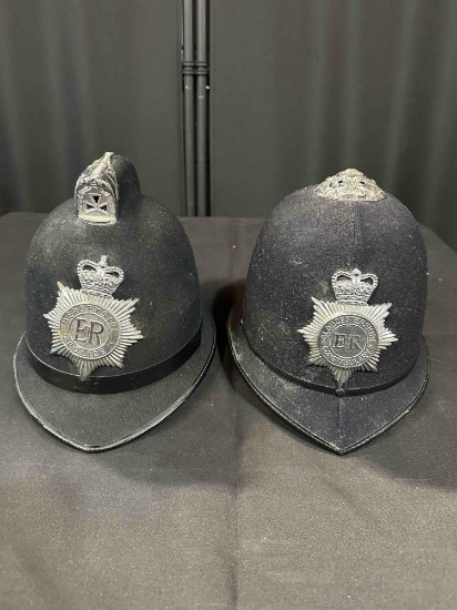 Vintage British Metropolitan Police Bobby Helmet Hat