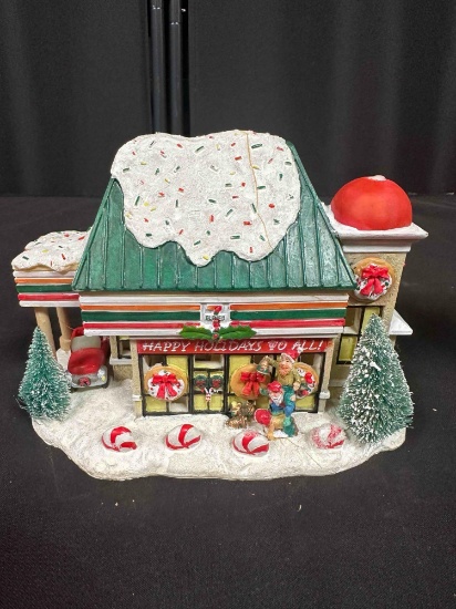 Winter Valley Christmas Village Building 7 Eleven Village Store