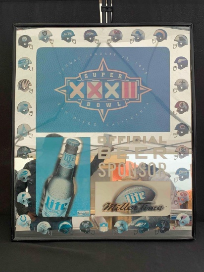 Super Bowl XXXII Mirror 37? x 31?