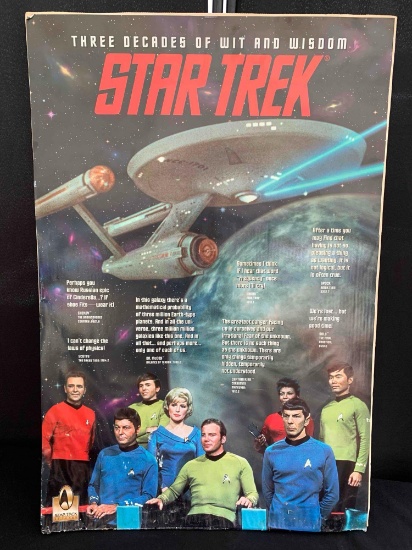 1996 STAR TREK DECADES OF WIT & WISDOM POSTER 36X24