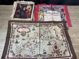 Lot of newspaper memorabilia and Vintage Cloth