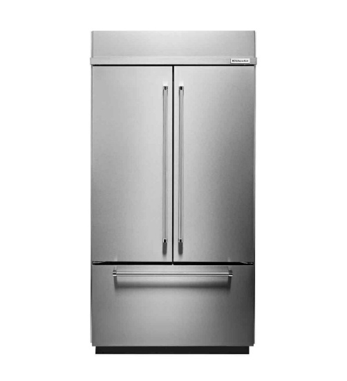 KitchenAid - 24.2 Cu. Ft. French Door Built-In Refrigerator - Stainless Steel