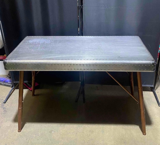 ALUMINUM TABLE METAL INDUSTRIAL DESIGN