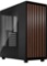 Fractal Design North Charcoal Black Tempered Glass Dark - Genuine Walnut Wood front