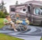 Reversible Outdoor Mat for Patios and RVs, Grey Vine