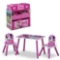 Minnie Mouse 4-Piece Wood Toddler Playroom Set Includes Table