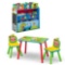 CoComelon 4-Piece Toddler Playroom Set by Delta Children ? Includes Play Table with Dry Erase