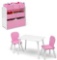 Delta Children 4-Piece Room Solution 6 Bin Design & Store Organizer 2 Chair & Table Set