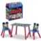 Mickey Mouse 4-Piece Playroom Solution ? Set Includes Table and 2 Chairs and 6-Bin Toy Organizer