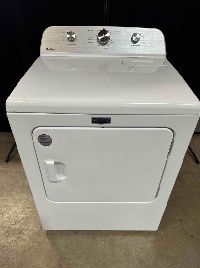 Maytag - 7.0 Cu. Ft. Electric Dryer with Wrinkle Prevent - White