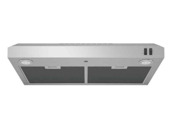 GE - 30" Convertible Range Hood - Stainless Steel