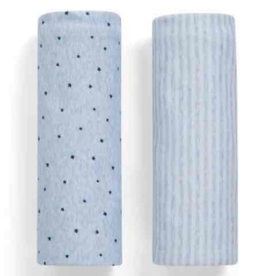 babyGap Organic Reversible Blankets 2 Pack 100% Organic Cotton