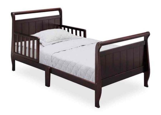 Wood Sleigh Toddler Bed