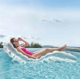 Member's Mark Crystal Clear Chaise Lounger Pool Float, 5.6' Long