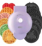 Mini Waffle Maker with 7 Removable Plates