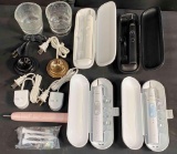 Lot of Philips Sonicare electric toothbrush