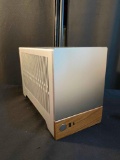 Fractal Design Terra Jade - Wood Walnut Front Panel - Small Form Factor - Mini ITX Gaming case blue