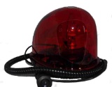 Emergency Rotating Warning Light - Red Lens