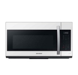 Samsung - BESPOKE Smart 1.9 cu. ft. Over-the-Range Microwave with Sensor Cook - White Glass
