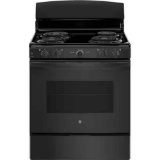 GE 30 in. 4 Burner Element Free-Standing Electric Range in Black
