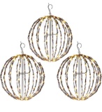 Logic 3 Pack 16? Outdoor/Indoor LED Christmas Light Balls