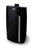 De'Longhi Black Portable Air Cooler with Remote Control and Dehumidifier