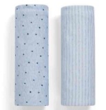 babyGap Organic Reversible Blankets 2 Pack 100% Organic Cotton