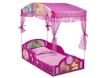 Disney Princess Plastic Sleep and Play Toddler Bed with Canopy by Delta Children