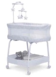 Delta Children SMARTSLEEP AUTO GLIDE BASSINET WITH BLUETOOTH