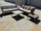 Sunbrella 7 Piece Patio Set with Cushions and Pillows. Aluminum Frame