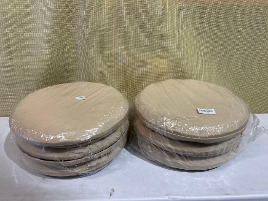 QTY 12 - Stepping Stone Vinyl / Plastic 15.5" ROUND With Ground Stakes