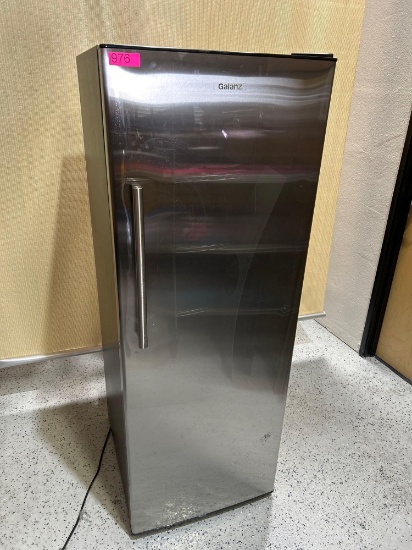 Galanz GLF11US2A16 Upright Temperature Control Convertible Refrigerator/Freezer, Stainless Steel