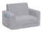 Delta Children Cozee Flip-Out Sherpa 2-in-1 Convertible Chair to Lounger for Kids