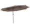15FT Twin Patio Double-Sided Umbrella 48 Solar LED Lights