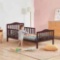 Goplus Brown Toddler Bed