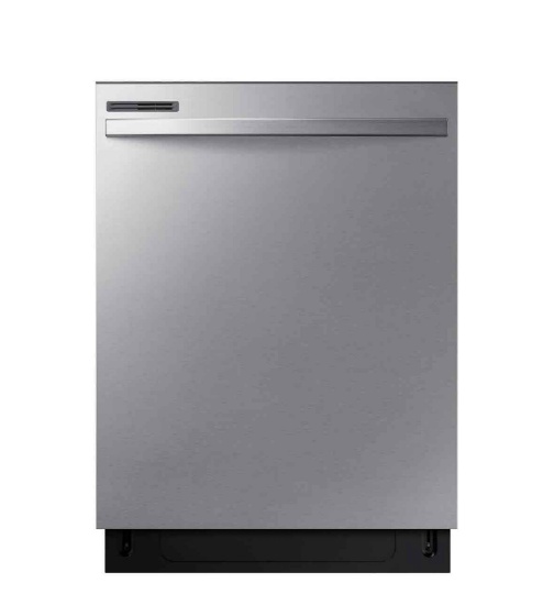 Samsung - 24? Top Control Built-In Dishwasher with Height-Adjustable Rack, 53 dBA - Stainless Steel