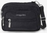 Baggallini Triple Zip Small Convertible Crossbody Fannypack Belt Bag