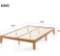 Mellow Naturalista Classic - 12 Inch Solid Wood Platform Bed with Wood Slats