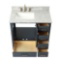 Grevera 37'' Single Bathroom Carrara Marble Top