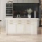 Kitchen Island Wood Top and Storage Modern Kitchen Cabinet