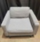 Costway Modern Linen Fabric Accent Armchair Single Sofa